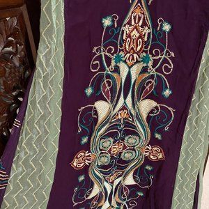 Purple flowy long dress